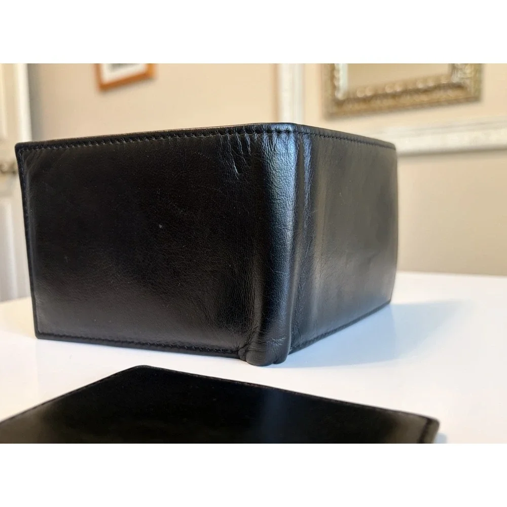 Buxton‎ Men's Black Leather Bifold Wallet with Removable Card Holder